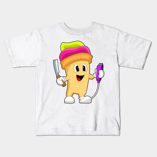 Sundae Hairdresser Razor Kids T-Shirt